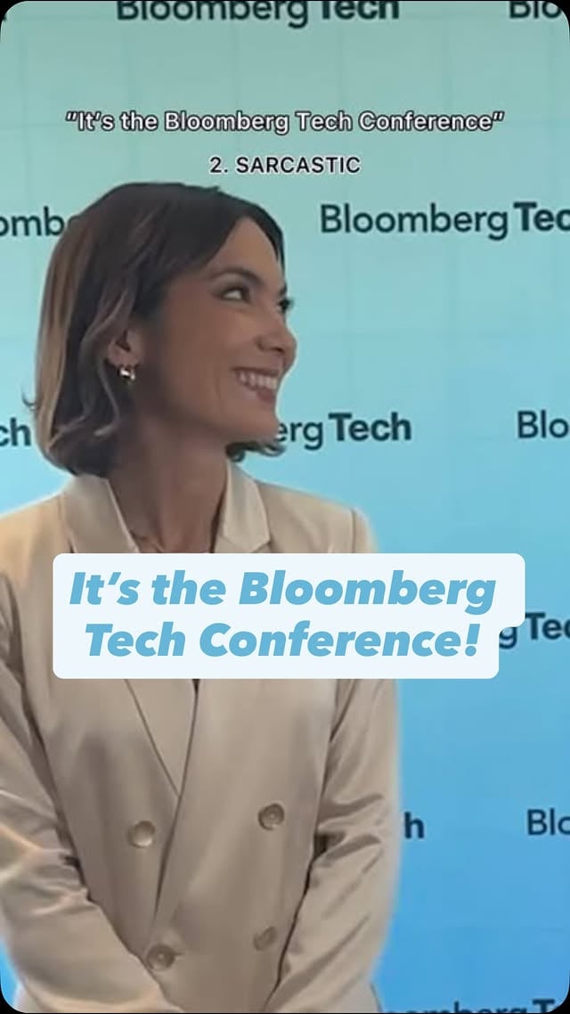 Clearly a lot of emotions at the Bloomberg Tech conference! Catch all the highlights from @bloomberglive 💻 by @emilychangtv