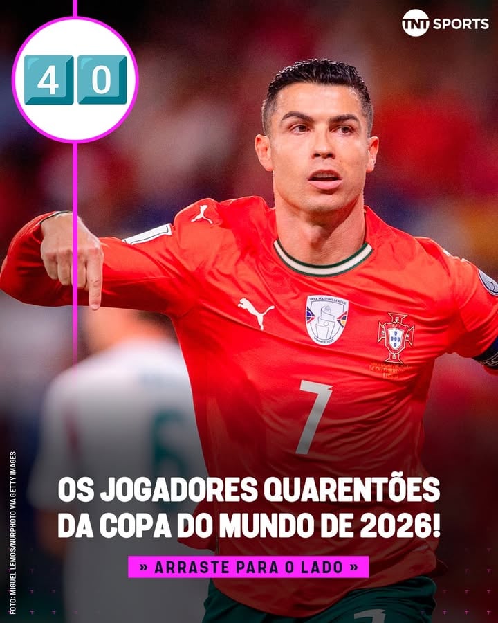 "A vida começa aos 40..." 🗣️ De Vozinha a Cristiano Ronaldo, relembre os oito jogadores mais velhos da Copa de 2026. ELES SÃO OS QUARENTÕES DA COMPETIÇÃO! 👴🌎

*Fernando Muslera faz 40 anos de idade no dia 16 de junho, durante o torneio.
 
 #MFM #TNTSports2026