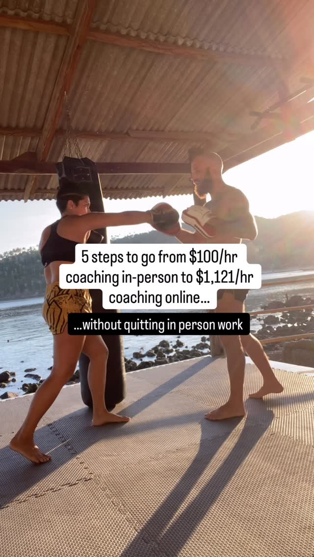 Here’s the exact 5 steps to take 👇For 5 years I taught Muay Thai privates and classes.I was good at it. My students got results. I was doing what I loved.But I was also completely stuck.Every dollar I made required me to physically show up. Cancel a session, lose the money. Get injured, lose the money. Want to take a week off, lose the money.No freedom. No autonomy. No ceiling I could see past.The worst part? I was fully booked. That was supposed to be the goal. And it still wasn’t enough.My best year teaching in person was around $30K.In a recent week one of my online programs generated $16,817. I worked 15 hours. The rest of my time went to my family, training, and building new things.Here’s what actually changed. The model. Not my knowledge. Not my skills. Not my following. The model.Here’s what I did differently:✅ Stopped selling my time by the hour✅ Built an online program around what I already knew✅ Grew an email list (not sexy, but it’s the foundation of everything)✅ Created automated systems that sell while I sleep✅ Stacked memberships and subscriptions underneath for consistent monthly income✅ Used launches on top of that base to create spikes like last weekI never quit the in-person side to do it. I built the online layer on top, then chose how much in-person work I wanted to keep.On June 23 I’m running a free live workshop and breaking down exactly where I’d start if I was building this from scratch today. Not the 12-year version. The first moves, in order.The first offer to build. How to price it. How to land your first online clients from people who already know you. Live Q&A at the end, and I’m opening something up live that’s not going in the replay.If you coach martial arts or fitness and you’re still trading hours for dollars, this is the room to be in.Comment WORKSHOP and I’ll send you the link to save your seat 👊 by @themuaythaiguy