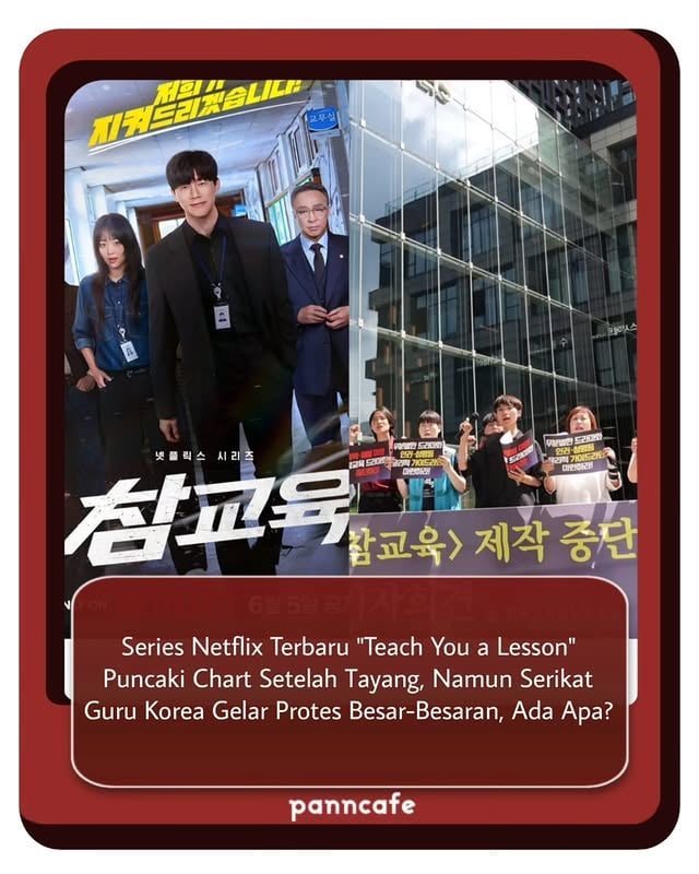 SWIPE👉👉
➖➖
Serial Netflix terbaru 'Teach You a Lesson' langsung memuncaki chart setelah tayang, tetapi juga kembali memicu kontroversi besar yang sebenarnya sudah muncul sejak masih berbentuk webtoon 'True Education' ('참교육'). Di Theqoo dan berbagai komunitas Korea, banyak netizen menyoroti bahwa webtoon ini sejak lama dikritik karena dianggap mempromosikan hukuman fisik, kekerasan sebagai solusi masalah sekolah, memuat konten yang dianggap rasis di salah satu chapter (yang kemudian dihapus), serta penggambaran kontroversial terhadap guru feminis. Ceritanya sendiri mengikuti tim khusus ERPA yang turun tangan menghadapi bullying, kekerasan, dan penyalahgunaan kekuasaan di sekolah dengan metode ekstrem yang jauh dari pendekatan pendidikan konvensional.

Kontroversinya bahkan sempat memicu protes besar dari serikat guru Korea Selatan sebelum produksi dimulai. Mereka menilai cerita tersebut menormalisasi kekerasan dan menyederhanakan masalah pendidikan menjadi sekadar menghukum pelaku. Meski menuai banyak kritik, premis balas dendam terhadap pelaku bullying juga membuat drama ini menarik perhatian publik dan menjadi salah satu serial Korea yang paling ramai diperbincangkan saat ini.

Inilah pendapat netizen. 
1. Menjijikkan. Kontroversinya banyak, jadi aku juga kecewa pada para aktor yang menerima proyek ini
2. Banyak yang mungkin tidak tahu kontroversi webtoon aslinya dan hanya menikmati versi dramanya
3. Hah?
4. Aku cuma lihat cuplikannya, lumayan sih. Soal kontroversi aslinya belum cari tahu
5. Yang asal komentar tanpa baca webtoon aslinya cuma kamu
6. Di sini isinya cuma komentar "seru banget" terus
7. Serius, seru banget
8. Sangat seru
9. Sampai dipromosikan sebagai tontonan seru di komunitas perempuan, ya...
10. Webtoon aslinya memang s*mpah
11. Webtoon aslinya sampah, jadi meskipun adaptasinya bagus tetap saja...
12. Seru kokㅋㅋ Alurnya cepat dan format per episodenya enak ditonton

Bagaimana pendapat kalian?
[via theqoo, info_drakor on X; Trans and Written by Panncafe]

Tags: #pc_teachyoualesson
