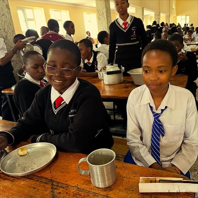 Tengeru boys we believe in interaction between girls school and boys school because God Created Man and Woman in His Image 
Our boys in the pictures above had a moment of tea sharing with their Sisters of Henry Gogarty