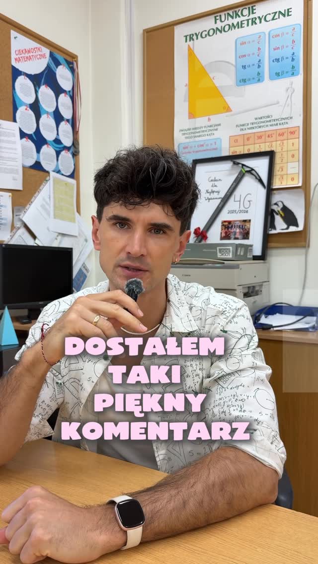 Łatwo oceniać z poziomu komentarza. Trudniej wziąć odpowiedzialność za swoje słowa.

Skoro zostałem rozliczony z wyników szkoły, w której uczę od kilku miesięcy, postanowiłem zrobić coś prostego - sprawdzić.

Jeżeli moja klasa maturalna napisze w przyszłym roku maturę z matematyki powyżej średniej krajowej, oczekuję wpłaty 1000 zł na fundację Cancel Fighter.

Ja podejmuję wyzwanie.

Czy osoba, która napisała ten komentarz, również?

Nie zamierzam wygrywać dyskusji w komentarzach. Wolę wygrywać je wynikami.

👇 Jak myślicie - uczciwy układ?

• matematyka • szkoła • liceum • stop hejt