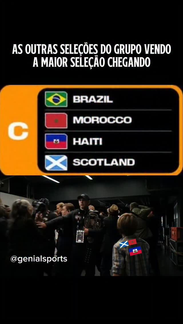 Abram alas, a maior seleção chegou

.

.

.

.

.

.

O Brasil caiu em um grupo que parece tranquilo... mas que merece atenção. 👀🇧🇷

A Seleção vai encarar Marrocos, Escócia e Haiti no Grupo C da Copa do Mundo 2026. O principal desafio deve ser justamente Marrocos, que vem de ótimas campanhas recentes e já mostrou que sabe complicar a vida das grandes seleções.

A Escócia chega embalada pelo retorno ao Mundial e sonhando em surpreender, enquanto o Haiti vive um momento histórico ao voltar para a Copa e quer aproveitar a chance para fazer barulho.

No papel, o Brasil entra como favorito para liderar a chave. Mas Copa do Mundo não costuma perdoar quem entra achando que já ganhou. Agora é transformar favoritismo em resultado dentro de campo. 🔥🏆

E aí, o Brasil passa em 1º ou alguém vai dar trabalho nesse grupo?
👇⚽