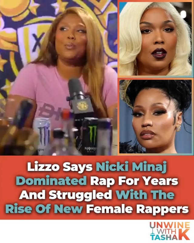 (#AD) — Lizzo shared her thoughts on the changing landscape of women in rap, suggesting Nicki Minaj held the top spot for so long that seeing a new wave of female rappers take over may have been difficult to adjust to.