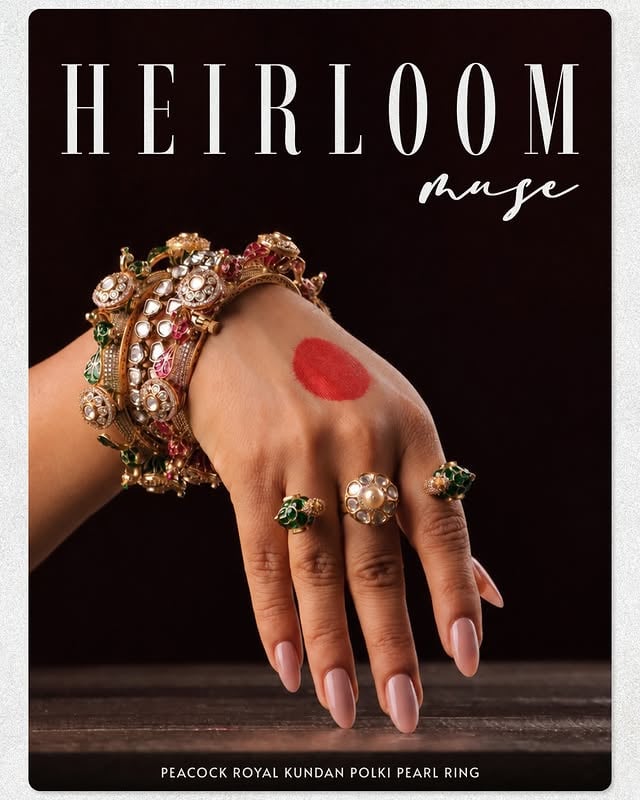 Peacock Royalty ✨Three hues, one heirloom mood.A statement ring that carries the grace of peacocks, pearls, and old-world Kundan artistry made to turn every gesture into a royal moment.Featuring the Peacock Royal Kundan Polki Pearl Ring.#MRJewels #PeacockJewellery #KundanRing #PolkiJewellery #RoyalJewellery #HeritageJewellery #StatementRing #IndianJewellery #FestiveJewellery #LuxuryLook #HeirloomJewellery #JewelleryLovers by @mrjewels100
