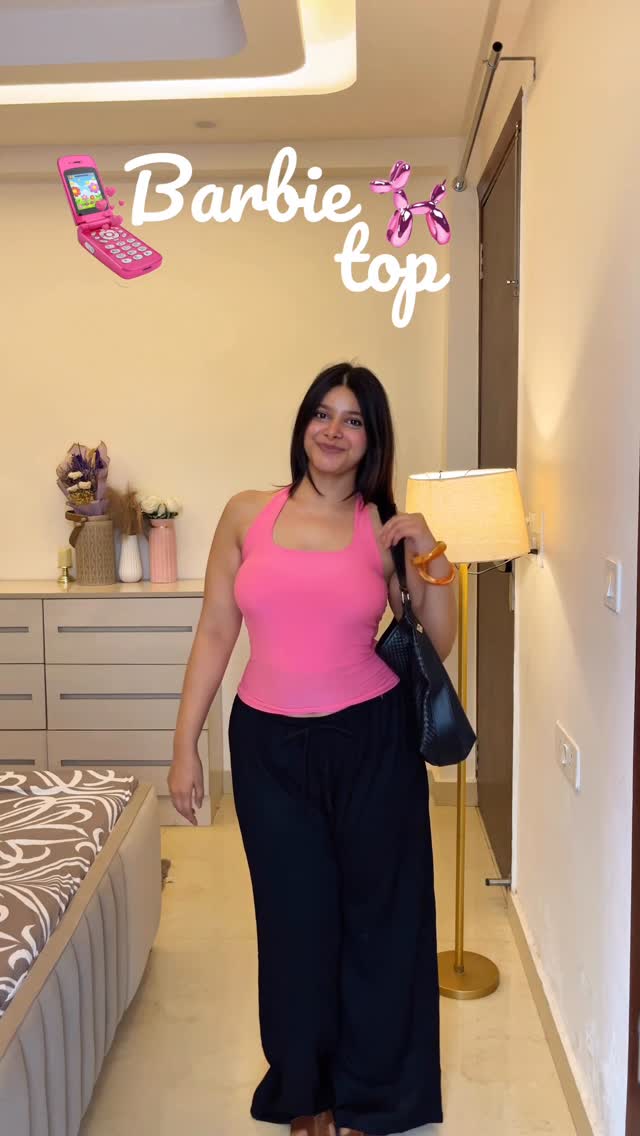 Comment for links ✨💓..Can’t believe it’s from @amazonfashionin .‼️Make sure you’re following me to receive links 🎀.......Pink top, Barbie pink top, pink halter neck top, halter neck tops, Barbie tops#amazonfashioninfluencerprogram #fashioninfluencerprogram #amazondripcheck #getstyledwithamazon #ad by @kajal_goyal__