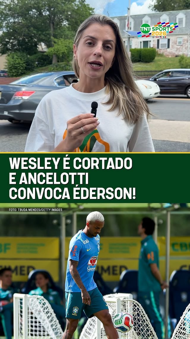 WESLEY É CORTADO DA COPA DO MUNDO! ❌🚑 Depois de sentir o músculo adutor da coxa no primeiro tempo da partida contra o Egito, o jogador foi submetido a exames que apontaram para uma lesão muscular. A comissão técnica decidiu por cortar o jogador e chamar o volante Éderson, da Atalanta para o lugar de Wesley. A @moniquedanello traz as últimas informações.

#FutebolBrasileiro #SeleçãoBrasileira #TNTSports2026