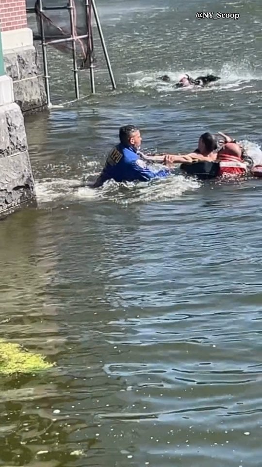 Manhattan: West 110th Street & 5th Avenue, a petit larceny suspect turned his arrest yesterday into a wrestling match inside a lake in Central Park.

The incident began after the suspect allegedly stole a tap-payment machine from a Dry Cleaners on Lenox Avenue after they denied him from using the restroom. Officers from the @nypd 28th Precinct responded and attempted to apprehend him, but he fled on foot toward @centralparknyc and entered the Harlem Meer near West 110th Street and Fifth Avenue.

The @nypdspecialops Emergency Service Unit members responded and deployed their scuba divers into the water to take him out.

When an ESU officer reached the suspect, the suspect began physically resisting and wrestling with the officer in the water. During the struggle, another @nypd officer from the @nypdcommaffairs jumped into the lake fully clothed to assist in taking him into custody.

Officers eventually removed the suspect from the water and placed him under arrest. EMS transported him to Mount Sinai Hospital in stable condition.

The suspect, a 23-year-old man who lives in the West Village neighborhood of Manhattan, within the confines of the @nypd 6th Precinct, was arrested and charged:

• Assault on Police Officer (2 counts)
• Petit Larceny

Video via @110kod

Follow our backup @ny__scoop