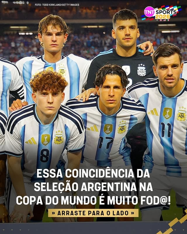 O TALENTO É DE FAMÍLIA! 🇦🇷👏 Giuliano Simeone e Nico Paz, titulares da Argentina no último amistoso antes da Copa do Mundo, são motivos de muito orgulho para seus pais. Isso porque Diego Simeone e Pablo Paz também dividiram o campo pela seleção no Mundial de 1998, há 28 anos! 👨‍👦⚽ #FutebolBrasileiro #TNTSports2026
