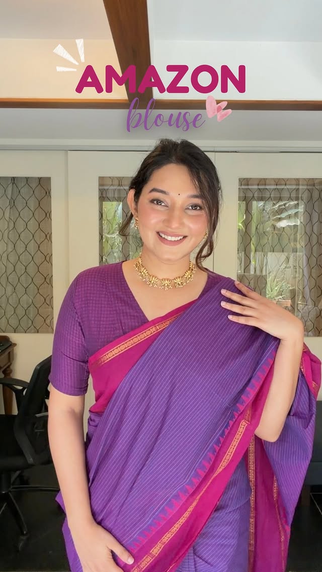 Comment ‘link’ for the blouse link 🎀

Saree- @sadagibyanagha 
Necklace set- @vrindaaa.in 

Please let me know what else you’d like me to find for you 🫶🏻