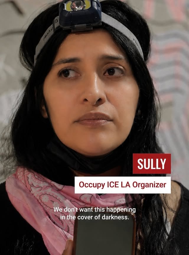 Sully was one of the OG Occupiers from the Occupy ICE LA camp. She is one of the few that lived at the camp 24/7 and stood on the frontlines every single day! Sully is an Indigenous Pueblo woman, Mother, activist, anthropologist and pre-law student, born and raised in LA. She is one of the Baldwin Park 3, currently out on bond and remanded to Louisiana away from her children. Sully is a fierce warrior and a beautiful person.❤️Sully and AK have filed Motions to Acquit and for a New Trial. They were unjustly convicted for filming an ICE agent in public, a right protected under the First Amendment! They are both Indigenous Mothers of young children, who are now facing 5 years in prison for a crime they did NOT commit! This is a CALL TO ACTION! Join us for a Native Prayer before their court hearing on Monday June 15th at 10:20am. On the steps of the US Courthouse, 350 W. 1st st. Los Angeles, CA 90012. Monarch butterflies will be given to all supporters. Come out, bring a friend and support these Amazing Indigenous women, who risked their freedom to document ICE raids in LA. Questions? Email FreeBP3@proton.me#Baldwinpark3 by @ice_out_ofla