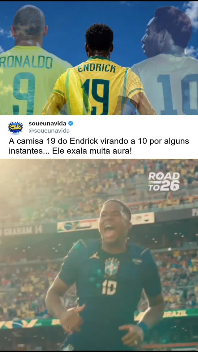 O Endrick tem algo de diferente... Ele tem um ar de predestinação!

#soueunavida