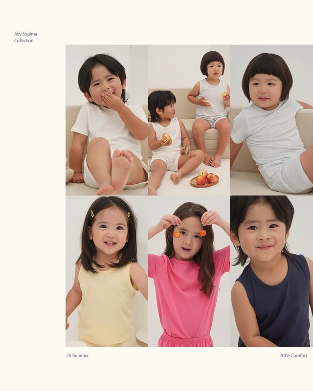 📢 안녕하세요 ! 오랜만에 이벤트 가져왔어요 수피마 찐후기 이벤트 & 아떼 플리츠 기대평 이벤트 ❤️수피마는 솔직히 말하면..예쁜 옷은 아니예요🥹뭔가 메리야스 같고, 아빠 난닝구 같고,처음 보면 이게 왜 인기야싶은 옷인데요 ! 한 번 입혀보신 분들은 매년 이것만 기다리시더라고요 🤍그래서 이번에는 수피마를 사랑해 주시는 고객님들의 경험을다른 아떼 고객님들과 함께 나누고 싶어졌어요!🍉 수피마를 입혀보신 분들의 솔직한 후기를 들려주세요 :)가장 좋았던 점부터, 왜 계속 찾게 되는지, 아이 반응은 어땠는지 등등이요! 무엇이든 좋아요! 저같은 경우에는 이 얇기와 부드러움을 따라갈 원단이 없어서 너무 좋거든요! 봉제만 어렵지 않으면 계속 계속 모달시리즈처럼 출시하고 싶어요그리고 이번에 새롭게 선보이는 소프트 코튼 플리츠 라운지웨어도 함께요 🤍저희가 보여드리는 편안하고 촌스럽지 않은 아이다운 플리츠 어떠신가요? 저희만의 방식으로 플리츠를 풀어봤어요 ! 어떤 점이 기대되는지, 왜 입혀보고 싶으신지, 마음에 드는 컬러는 무엇인지 간단하게 남겨주세요 :)댓글로 남겨주신 분들 중추첨을 통해 5분께 쇼핑지원금 5만원을 드릴게요 ❤️ by @atheathestudio
