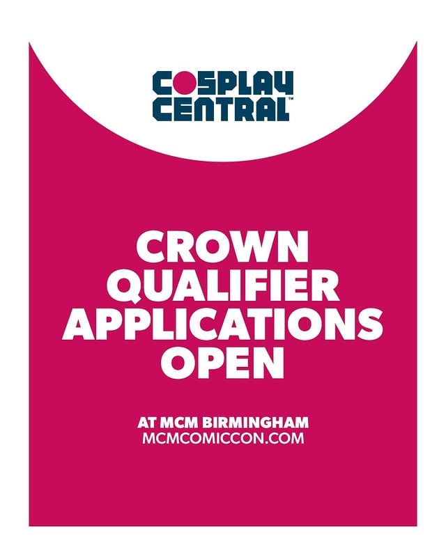 The Cosplay Central Crown Championships brings together the most incredible cosplay craftsmanship from around the world 🤩At MCM Birmingham, we will select a new MCM Champion who will receive a cash prize and a trip to London to compete in the Global Final against the cosplayers selected around the world in May 2027. Applications to take part in the UK Qualifier at MCM Birmingham for the 2027 Final open now until Monday 22 June 2026 (apply on our website on the Cosplay Central page) by @mcmcomiccon