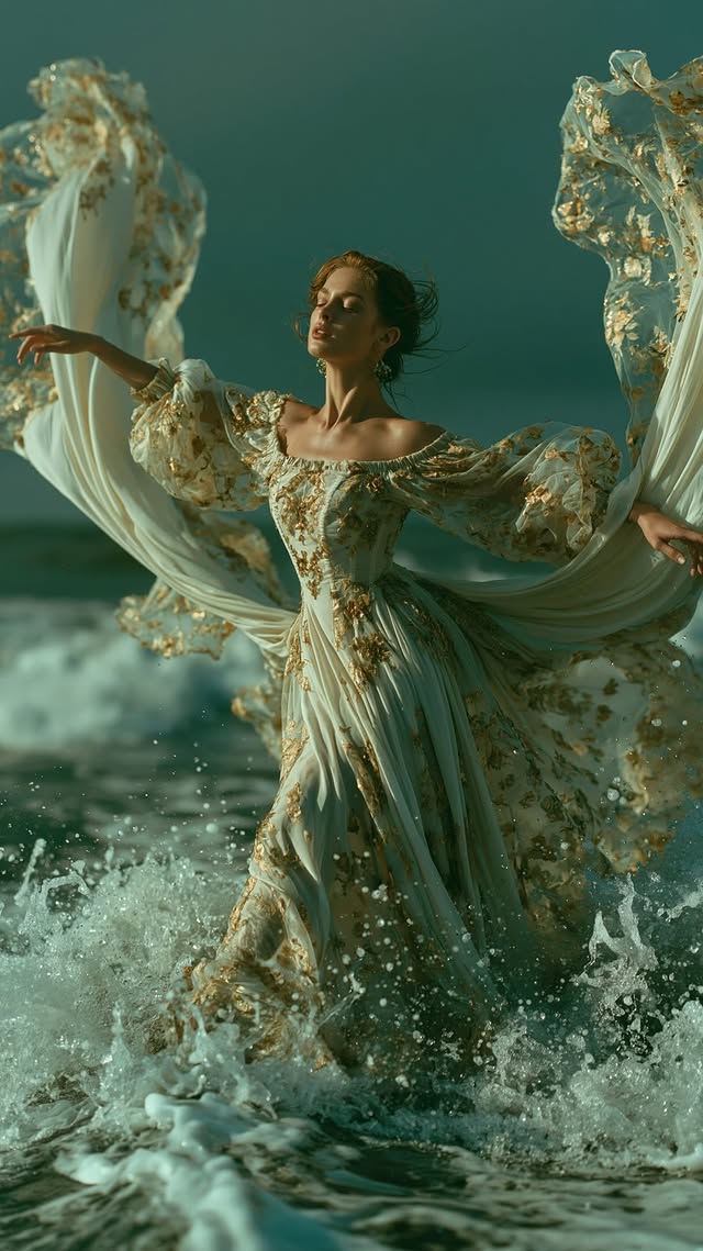 She didn’t fight the tide.she let it take her somewhere she’d never been brave enough to go.i’ve been in that same water.managing work, home, two little kids - there’s barely enough time to breathe, let alone shoot. so i made a decision: keep creating with whatever tools i have.the learning curve has been wild. the mindset shift even wilder. but here i am.i don’t care if AI art isn’t your thing. people said the same about digital over film. about photoshop. about frequency separation. every era of art had its gatekeepers.i create for my heart. not for approval.when life gives me space, maybe i’ll blend both worlds, and honestly, i can’t wait for that. but the future isn’t coming. it’s already here. we’re living in one of the most extraordinary creative eras in history, and i’m not sitting that out.save this if you felt it 🤍#zavisual #cinematicportrait #visualstorytelling #midjourney by @zavisual