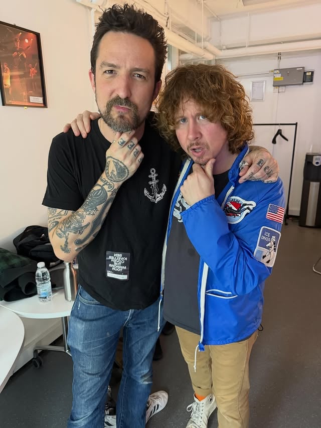 Had the great pleasure last night of hanging out with @benkweller and seeing his show. Totally incredible, world class songs and a beautiful performance. Plus he’s clearly swinging for the Nicest Guy In Music award. Catch him at @losteveningsfest by @frankturner