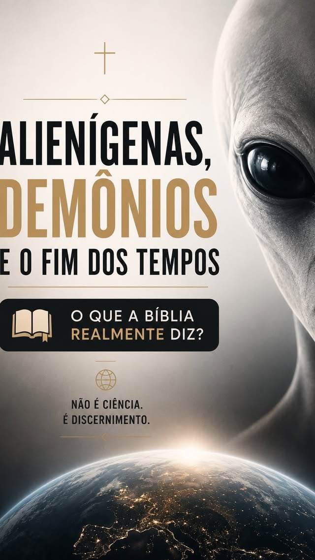 Há anos observo como a narrativa dos extraterrestres vem sendo implantada. Mas será que estamos olhando para isso da forma certa? Buscando resposta nos lugares certos? 

Hoje eu compartilho um resumo da minha reflexão bíblica sobre
Apocalipse, os dias de Noé, nefilins… O mundo espiritual que revela o que estamos vivendo hoje.
Assista até o final e me diga: faz sentido aí?
#Apocalipse #FimDosTempos
#ProfeciasBiblicas #alien #et