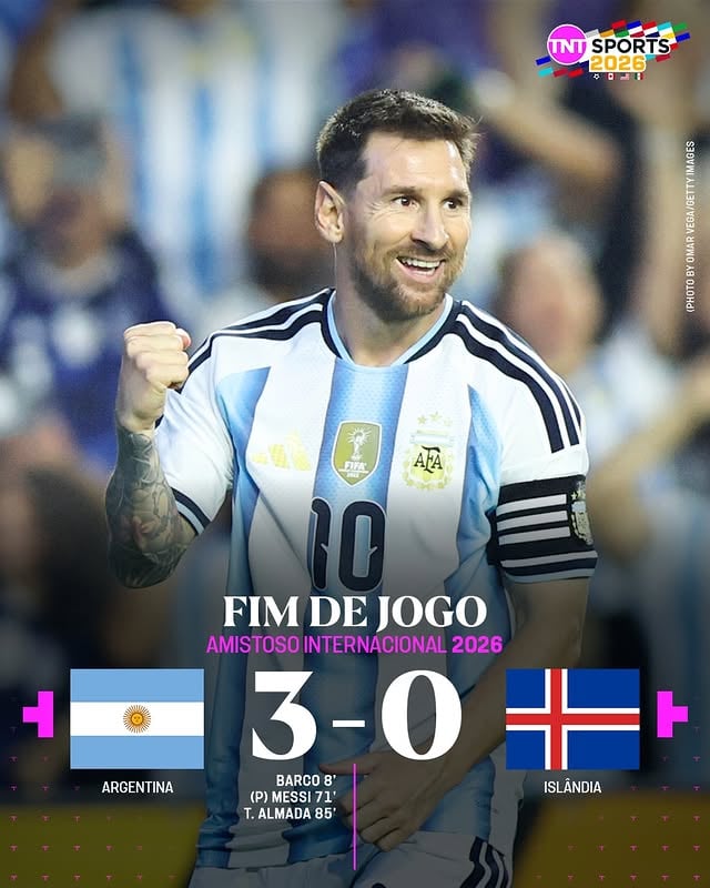 O MESSI JOGOU MUITO E A ARGENTINA AMASSOU A ISLÂNDIA! 🇦🇷🐐 Os Hermanos vão chegar MUITO FORTE para a Copa do Mundo! #FutebolBrasileiro #TNTSports2026