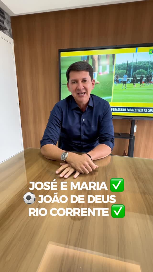 Só faltam 4 dias pra Seleção entrar em campo e você já tem lugar certo pra acompanhar os jogos do Brasil! 🇧🇷

Vamos instalar telões nos seguintes locais:

Rio Corrente - Praça do Rio Corrente📍
José e Maria - Praça Principal📍
João de Deus - Praça da Juventude📍

Simbora torcer juntos pelo hexa da nossa Seleção! 💚