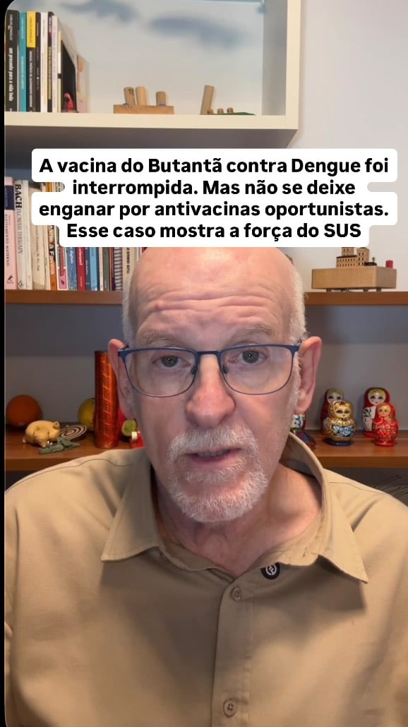 A bandidagem vai fazer a festa em cima desse caso. Mas não se deixe enganar! Vacinas são seguras e eficazes. E protegem contra doenças graves. Concordo com a médica infectologista, Rosana Richtmann, diretora do Comitê de Imunização da Sociedade Brasileira de Infectologia: a suspensão da imunização contra a dengue com a vacina do Butantan mostra que a farmacovigilância no país está funcionando muito bem. A decisão do ministério é correta, e classificada por ela como bastante dura.“A decisão é necessária até que a gente entenda se tem relação uma coisa com a outra [vacina e os efeitos adversos graves observados], com a faixa etária, com alguma característica para pode explicar o porquê desses efeitos adversos graves”. by @pediatriaintegralbr