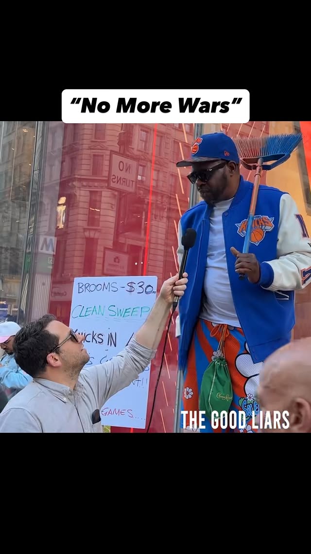 Talked to a Knicks fan before the game last night who is disappointed in Donald Trump starting a war