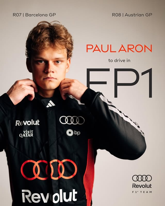 Giving a young talent the keys to the R26.
 
Paul Aron joins us for FP1 in Barcelona and Spielberg. We can’t wait to see what he brings.

Full story via link in bio.

#AF1 #Barcelona