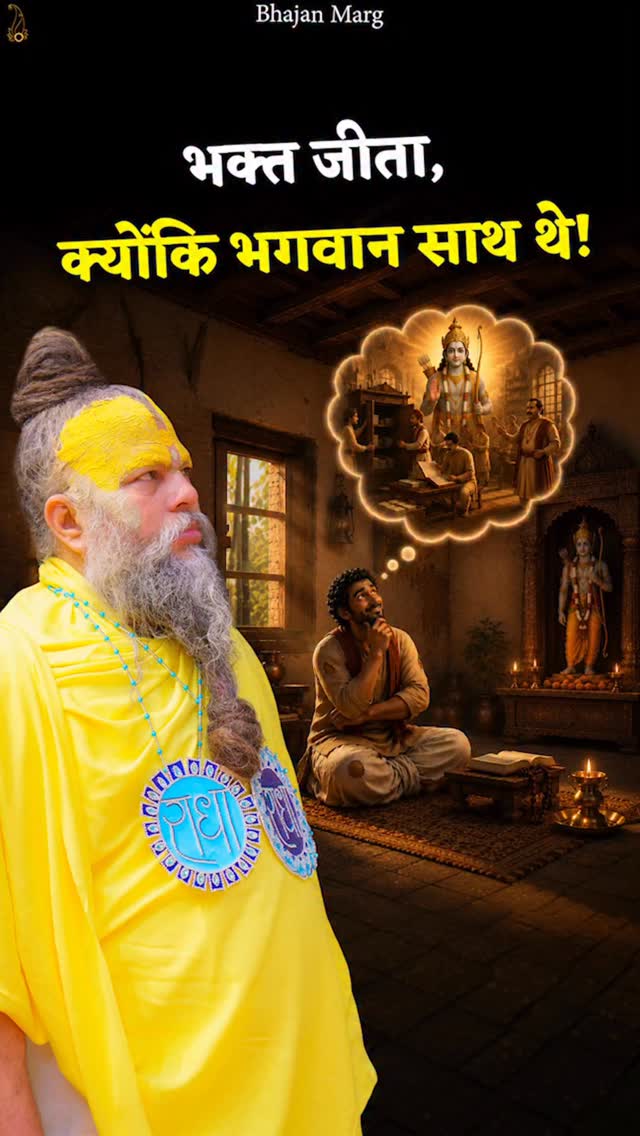 भक्त जीता, क्योंकि भगवान साथ थे!

Bhajan Marg by Param Pujya Vrindavan Rasik Sant Shri Hit Premanand Govind Sharan Ji Maharaj, Shri Hit Radha Keli Kunj, Varah Ghat, Vrindavan Dham
#premanandjimaharaj #Vrindavan